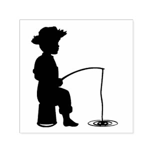 At the Fishing Hole Self-inking Stamp