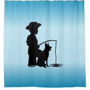 At the Fishing Hole Shower Curtain