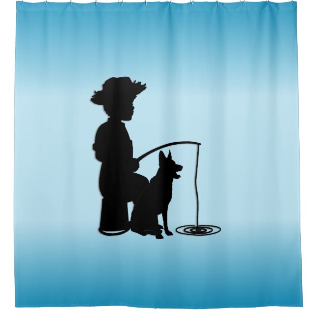 At the Fishing Hole Shower Curtain (Front)