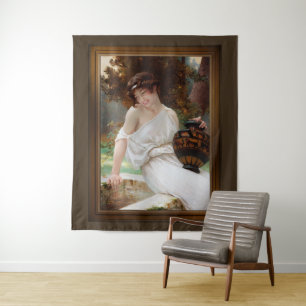 At The Fountain by Guillaume Seignac Tapestry