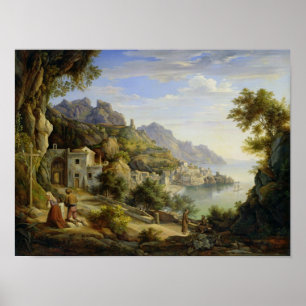 At the Gulf of Salerno, 1826 Poster