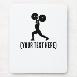 At the gym silouhette   Personal Trainer Mouse Mat