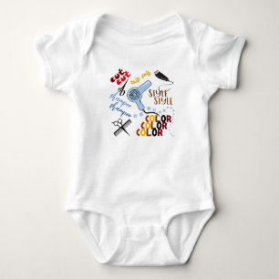At The Hair Salon Baby Bodysuit