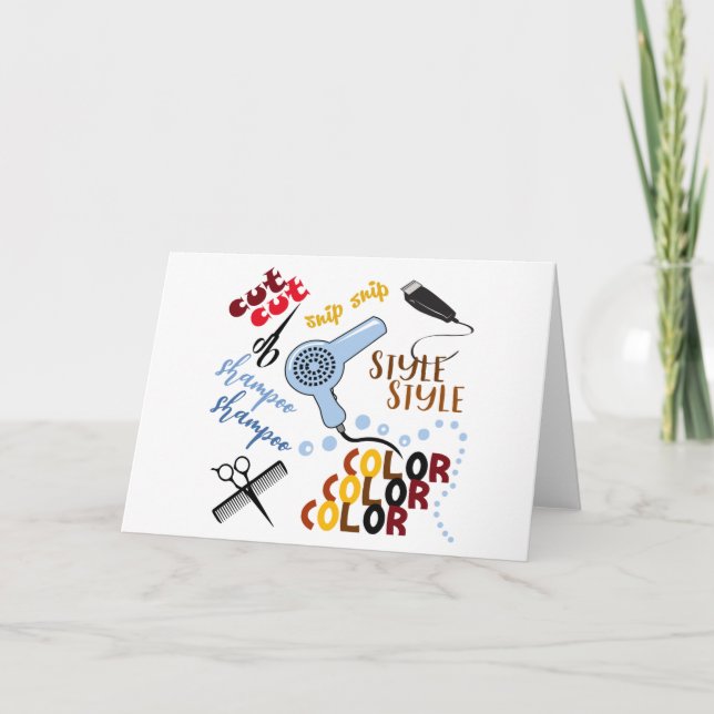 At The Hair Salon Card (Front)