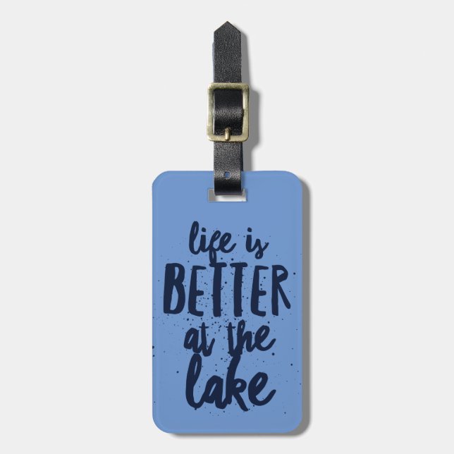 At the Lake Luggage Tag (Front Vertical)