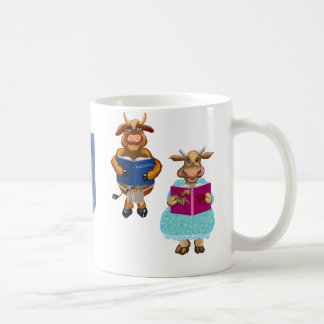 At the library coffee mug