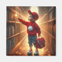 At the Library - Red Magnet