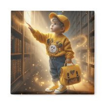 At the Library - Yellow Magnet