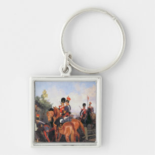At the Mile Stone, 1859 Key Ring