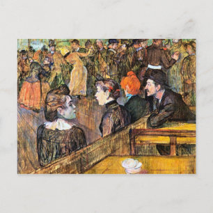 At the Moulin de la Gallette by Toulouse-Lautrec Postcard