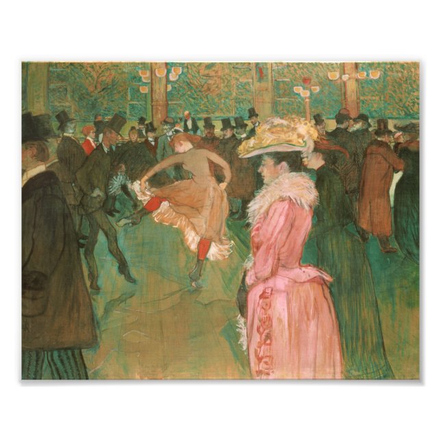 At the Moulin Rouge by Toulouse-Lautrec - Poster (Front)
