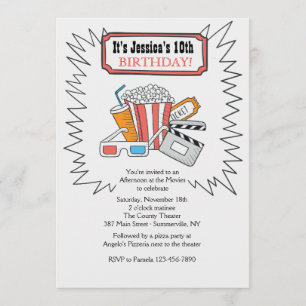 At The Movies Invitation