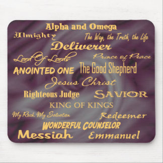 at the name of Jesus... Mouse Mat