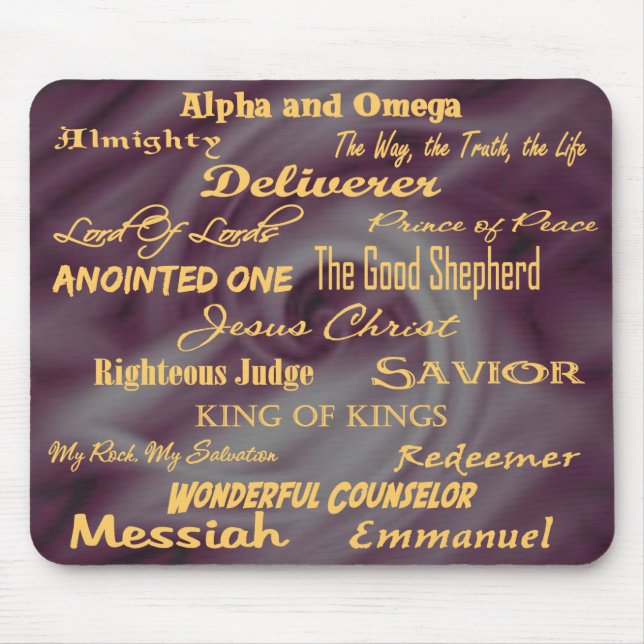 at the name of Jesus... Mouse Mat (Front)