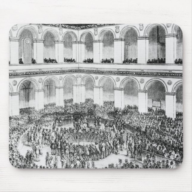 At the Paris Bourse, 1846 Mouse Mat (Front)