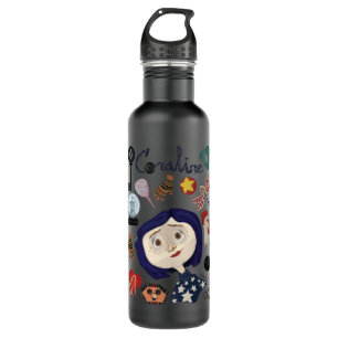 At the Pink Palace Apartments Pattern   710 Ml Water Bottle