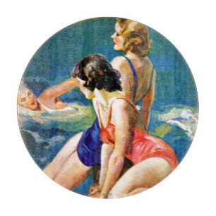 At the Pool Cutting Board