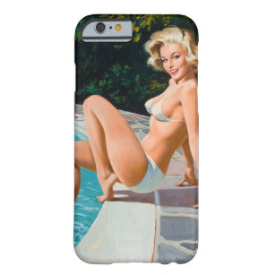 At the Pool Pin Up Art Barely There iPhone 6 Case