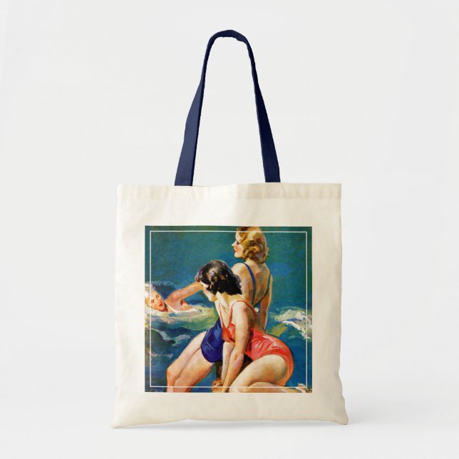 At the Pool Tote Bag (Front)