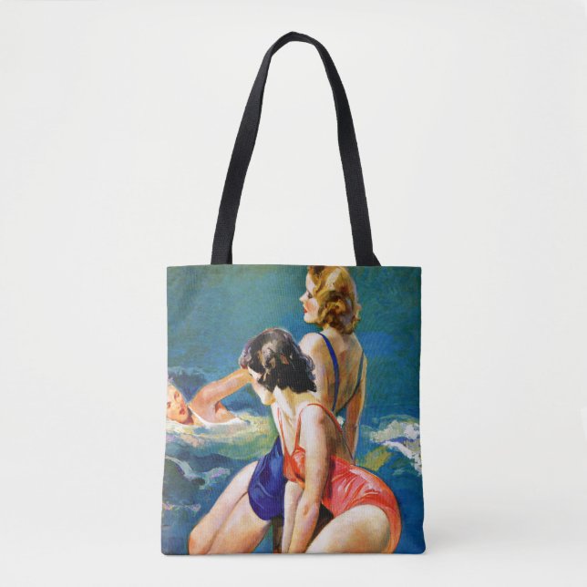 At the Pool Tote Bag (Front)