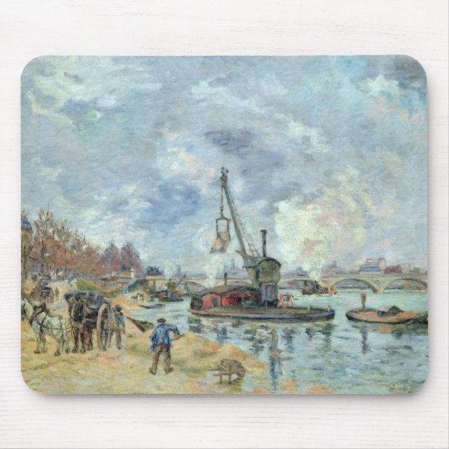 At the Quay de Bercy in Paris, 1874 Mouse Mat (Front)
