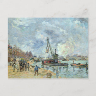 At the Quay de Bercy in Paris, 1874 Postcard