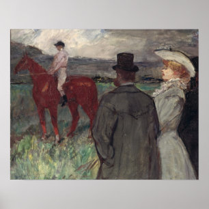 At the Racecourse, 1899 Poster