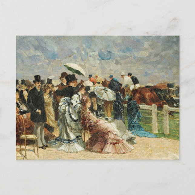 At the Races | Louis Abel-Truchet Postcard (Front)