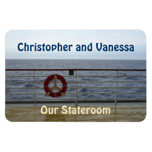 At the Railing Stateroom Door Marker Magnet