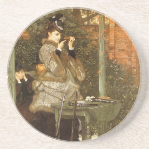 At the Rifle Range by James Tissot, Vintage Art Coaster