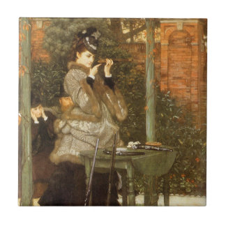 At the Rifle Range by James Tissot, Vintage Art Tile