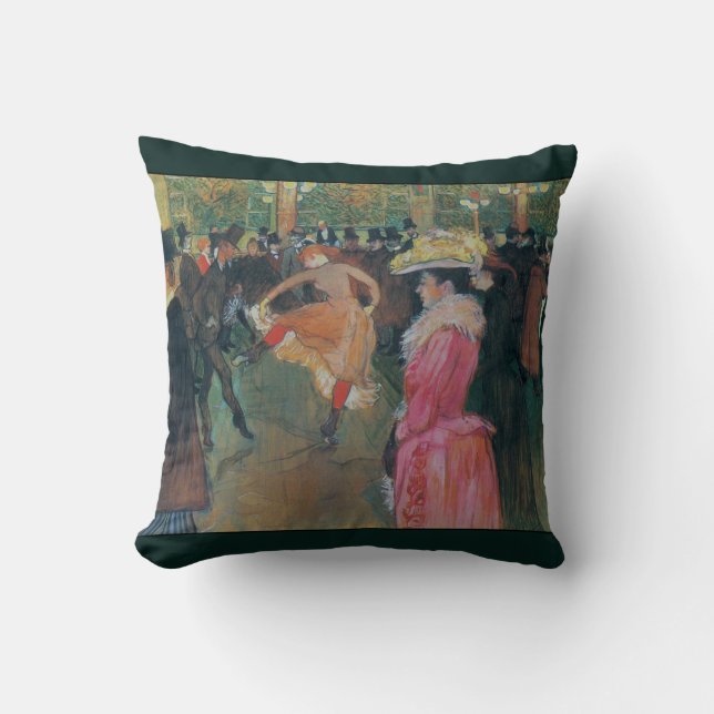 At the Rouge ~ The Dance ~ 1890 Cushion (Front)