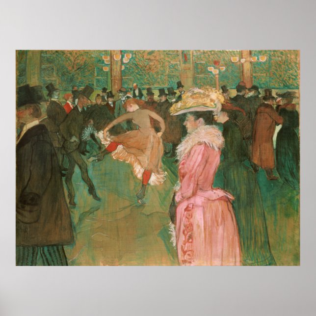 At the Rouge: The Dance Toulouse-Lautrec Poster (Front)