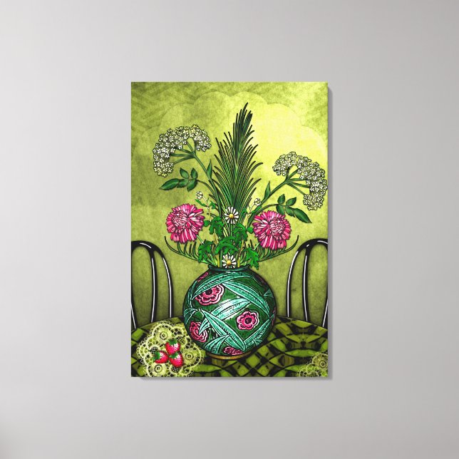 At The Roycroft Cafe Canvas Print (Front)