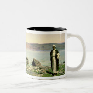 At the Sea of Galilee, 1888 Two-Tone Coffee Mug