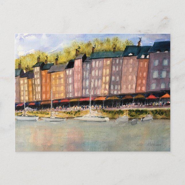 AT THE SEA SIDE, FRANCE  POSTCARD (Front)