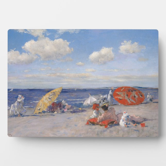 At the Seaside | c.1892 Plaque (Front)