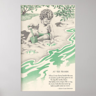 At the Seaside ~ Robert Louis Stevenson Poster