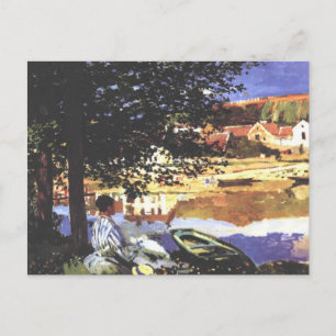 At the Seine at Bennecourt - Claude Monet - c1900 Postcard