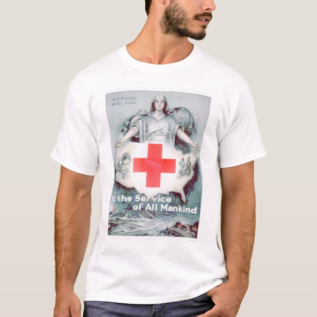 At the Service of All Mankind (US00262) T-Shirt (Front)