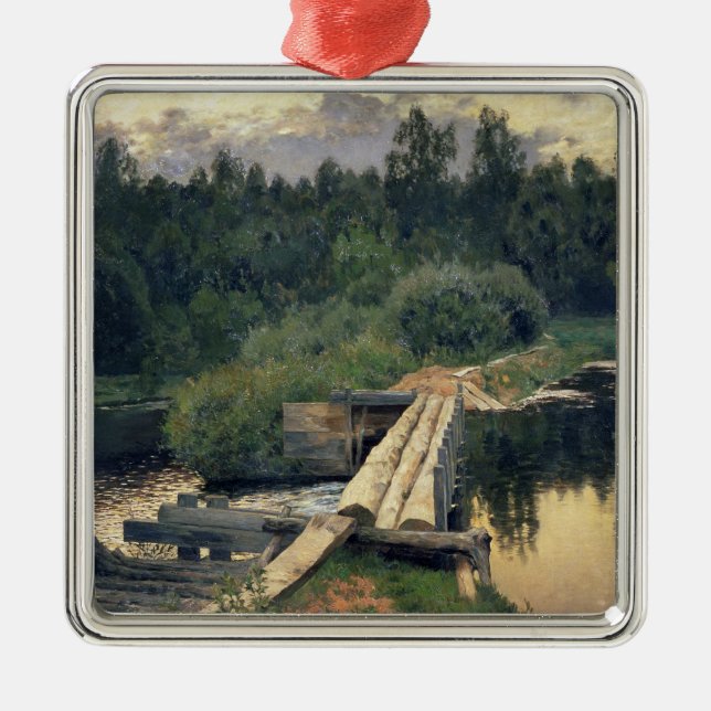 At the Shallow, 1892 Metal Tree Decoration (Front)