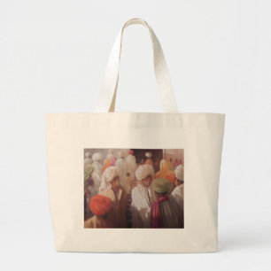 At the Temple Entrance 2012 Large Tote Bag