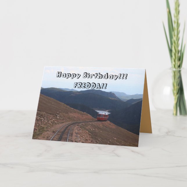 At the Top of Pikes Peak Greeting Card (Front)