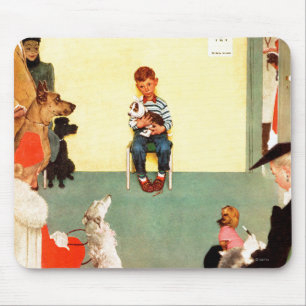 At The Vets by Norman Rockwell Mouse Mat