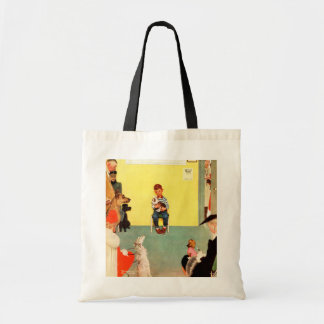At The Vets by Norman Rockwell Tote Bag