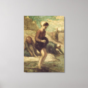 At the Water's Edge, c.1849-53 Canvas Print