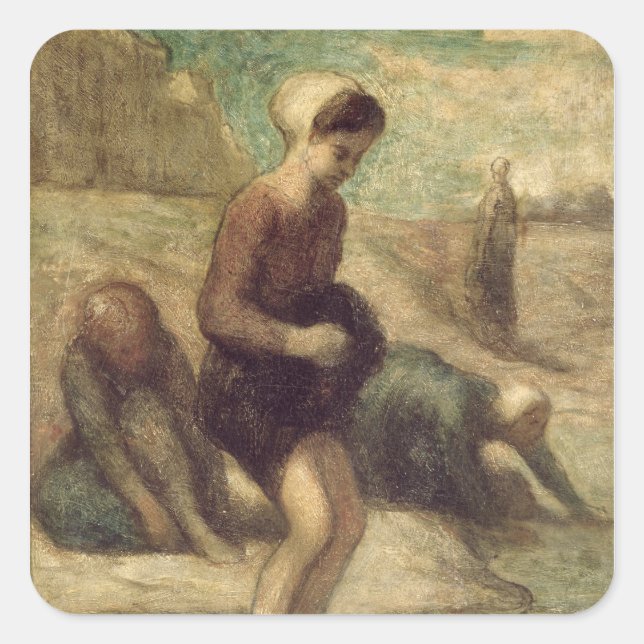 At the Water's Edge, c.1849-53 Square Sticker (Front)