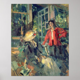 At the Window, 1919 Poster