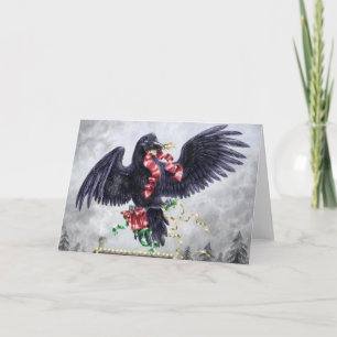 At West Coast Christmas: Raven Holiday Card