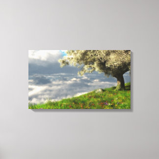 At World's Edge (Spring) Wrapped Canvas
